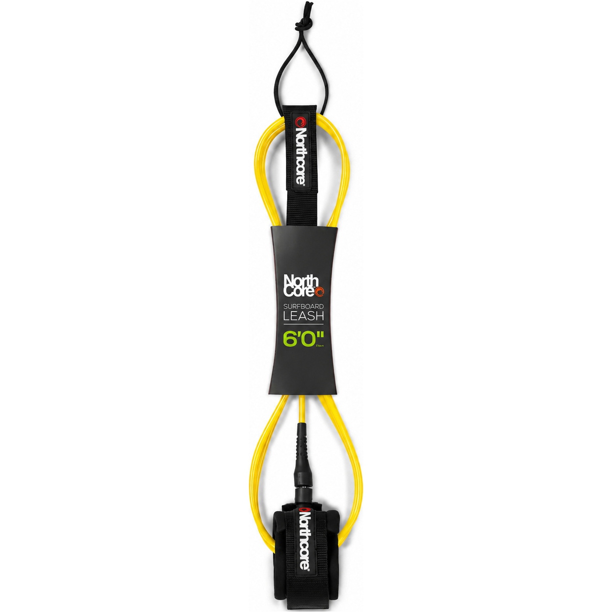 2026 Northcore 6FT Surfboard Leash NOCO54D - Yellow